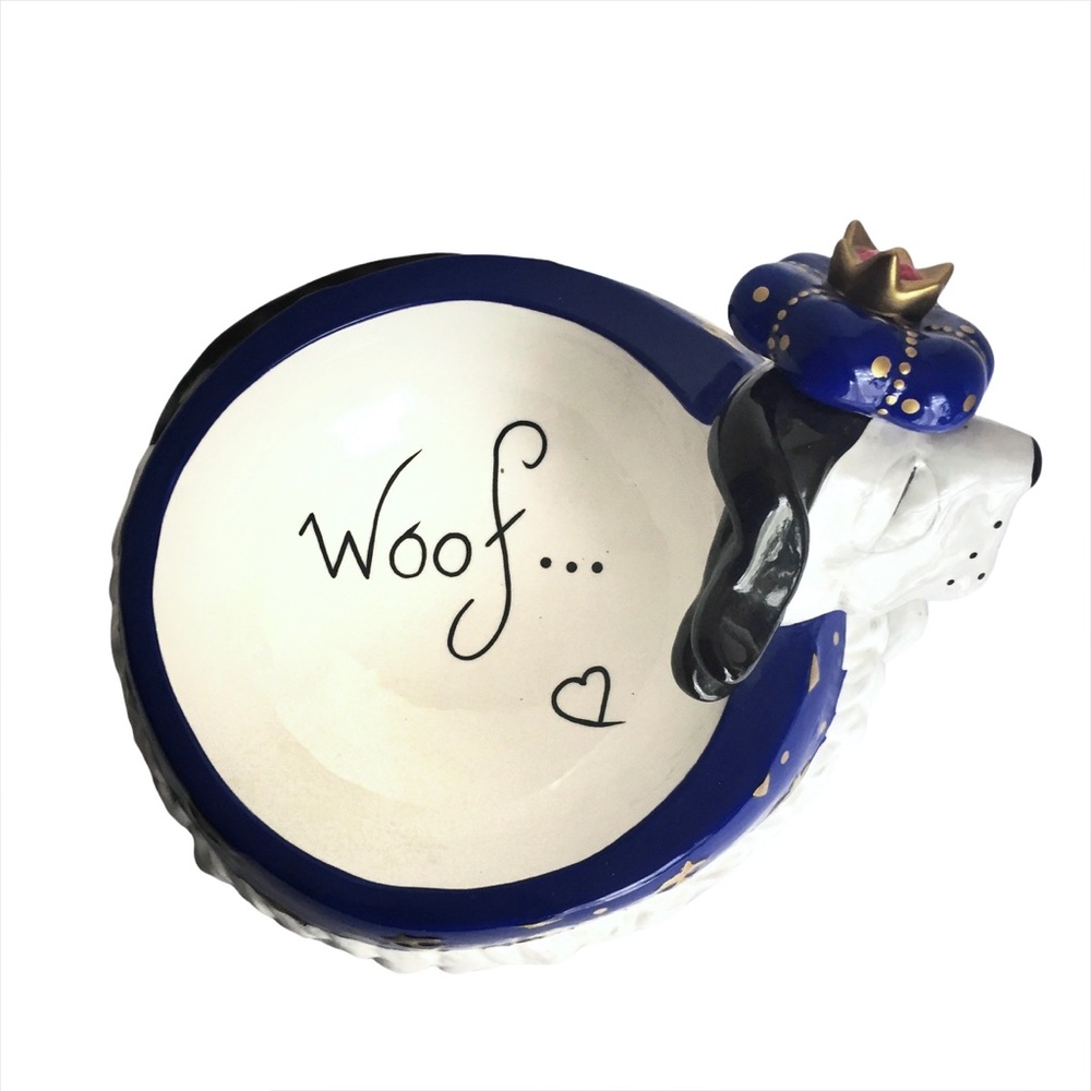 KAREN ROSSI SILVESTRI HandPainted Ceramic Dog Dish - Picture 3 of 7
